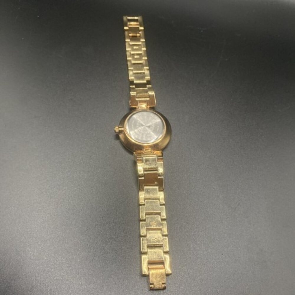Anne Klein Women Watch Round Dial 26mm Crystals Gold Tone New Battery Runs LOOK - Picture 7 of 14